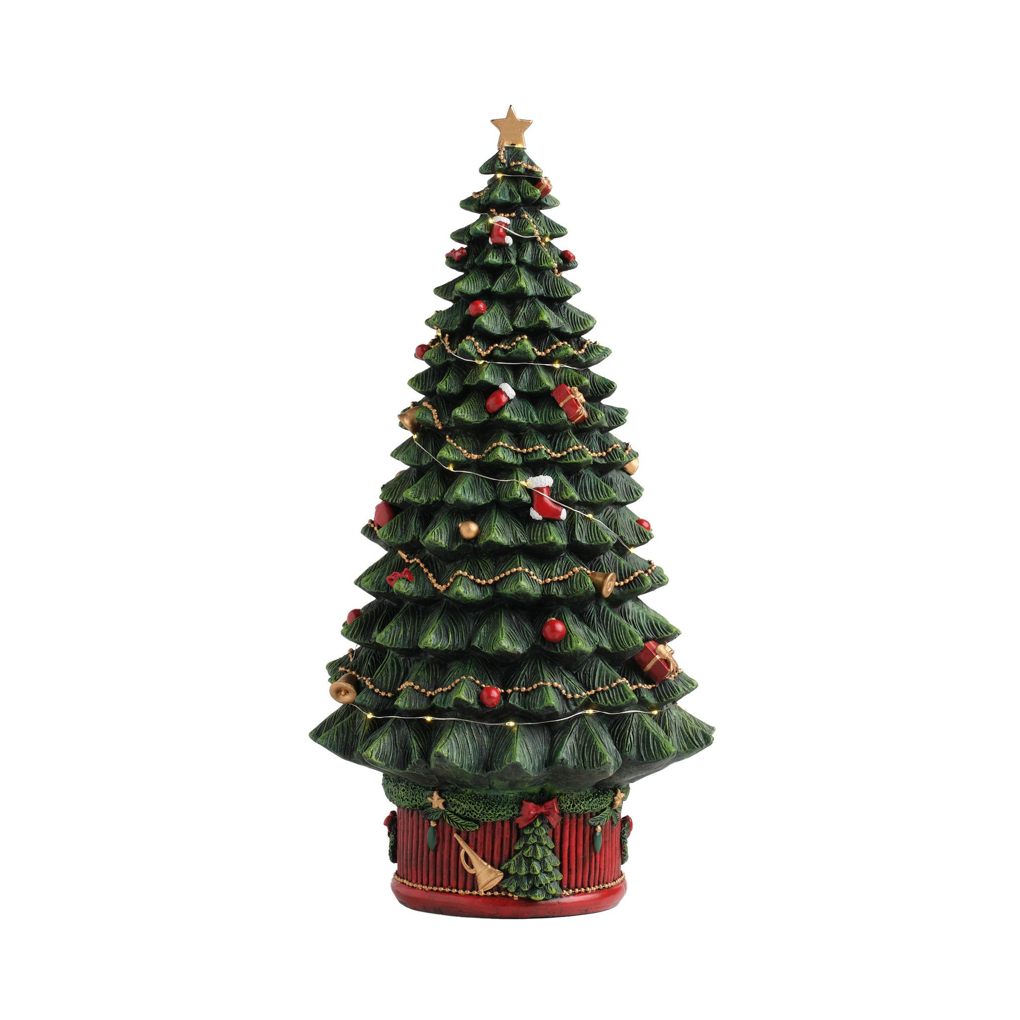 DEKOFIGUR Led CRISP, 50 x 25 cm, Grün, Beleuchtet Weihnachtsfigur, Weihnachtsdeko, Deko Wohnzimmer, Winter Christmas, XMAS Geschenk - Grün, Kunststoff (25/50/25cm) - home&you