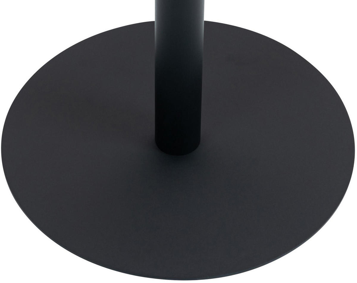 STEHTISCH rund 75 cm Holz schwarz/schwarz - Schwarz, Holz/Metall (75/75/110cm) - CLP
