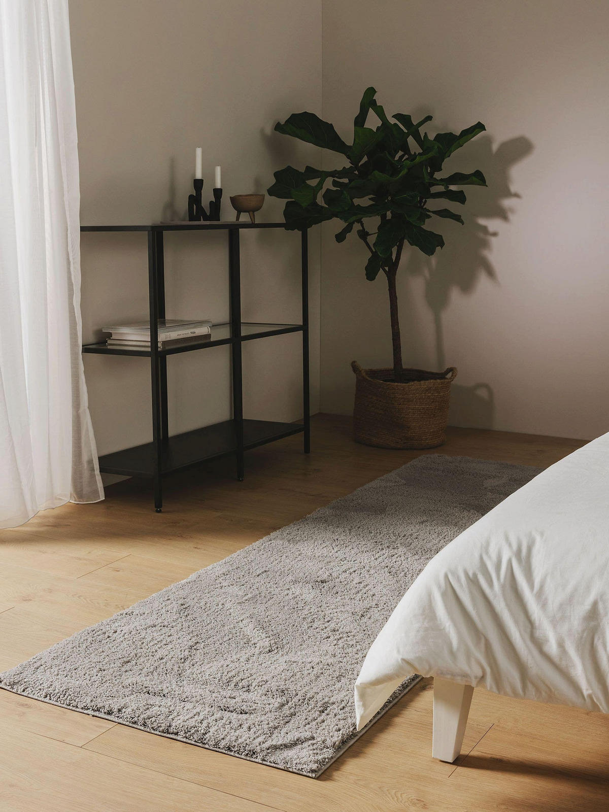 LÄUFER Soda Grau 80x240 cm - Grau, Textil (80/240cm) - benuta Nest