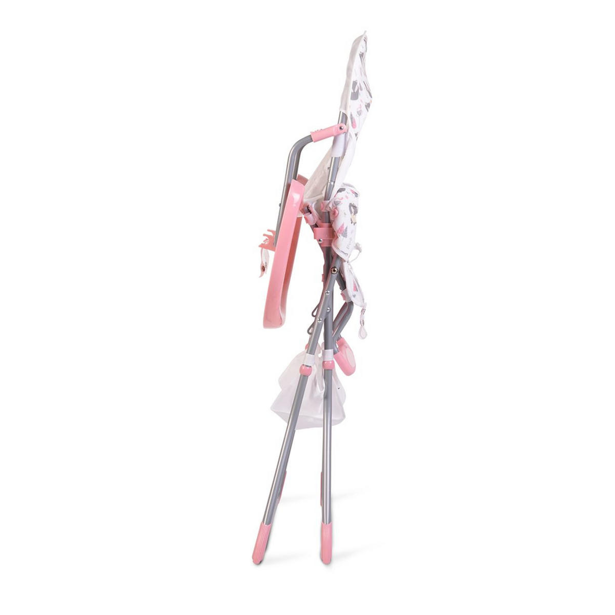 HOCHSTUHL Scaut rosa 5-Punkt-Sicherheitsgurt, Zubehörkorb, klappbar - Rosa, Metall (55/105/70cm) - Moni