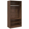 KLEIDERSCHRANK BRAUN EICHE-OPTIK 100X50X200 CM HOLZWERKSTOFF - Braun, Holz (50/200/100cm) - vidaXL