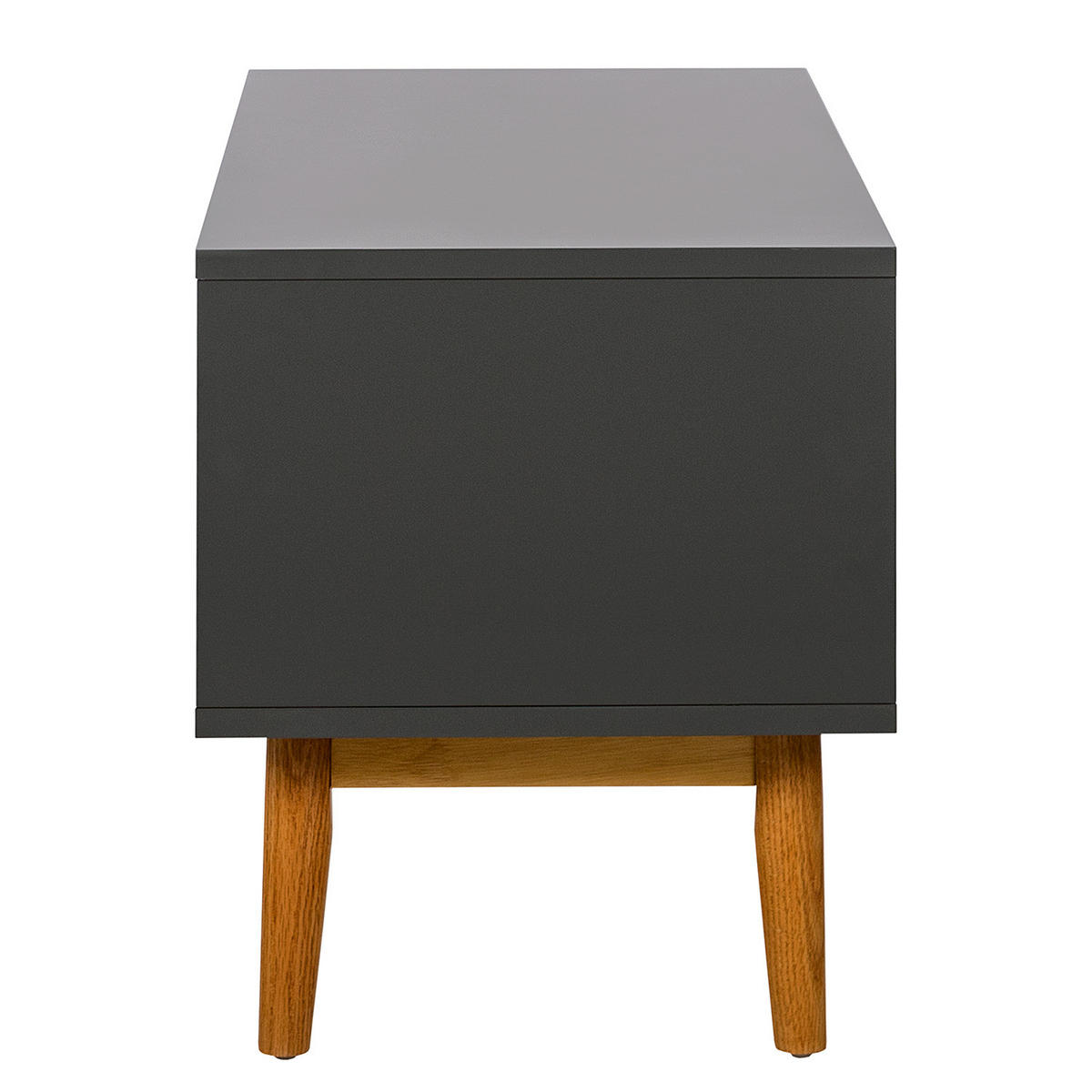 GARDEROBENBANK - Eichefarben/Grau, Holzwerkstoff (95/49/40cm) - home24