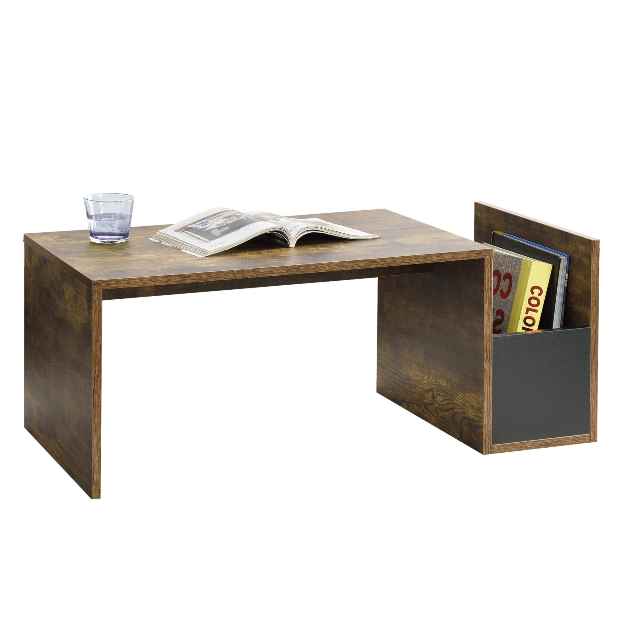 COUCHTISCH Bollnäs 90/45/35 - Eichefarben, Holzwerkstoff (45/90/35cm) - [en.casa]