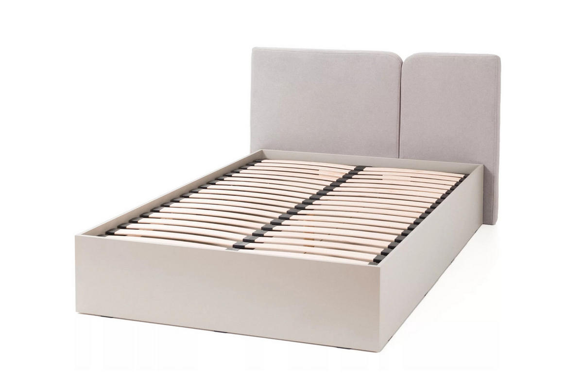 JUGENDBETT LIBU 14 120/200 in Sandbeige / Geölte Eiche - Eichefarben/Beige, Holzwerkstoff (120/200cm) - Deine Möbel 24