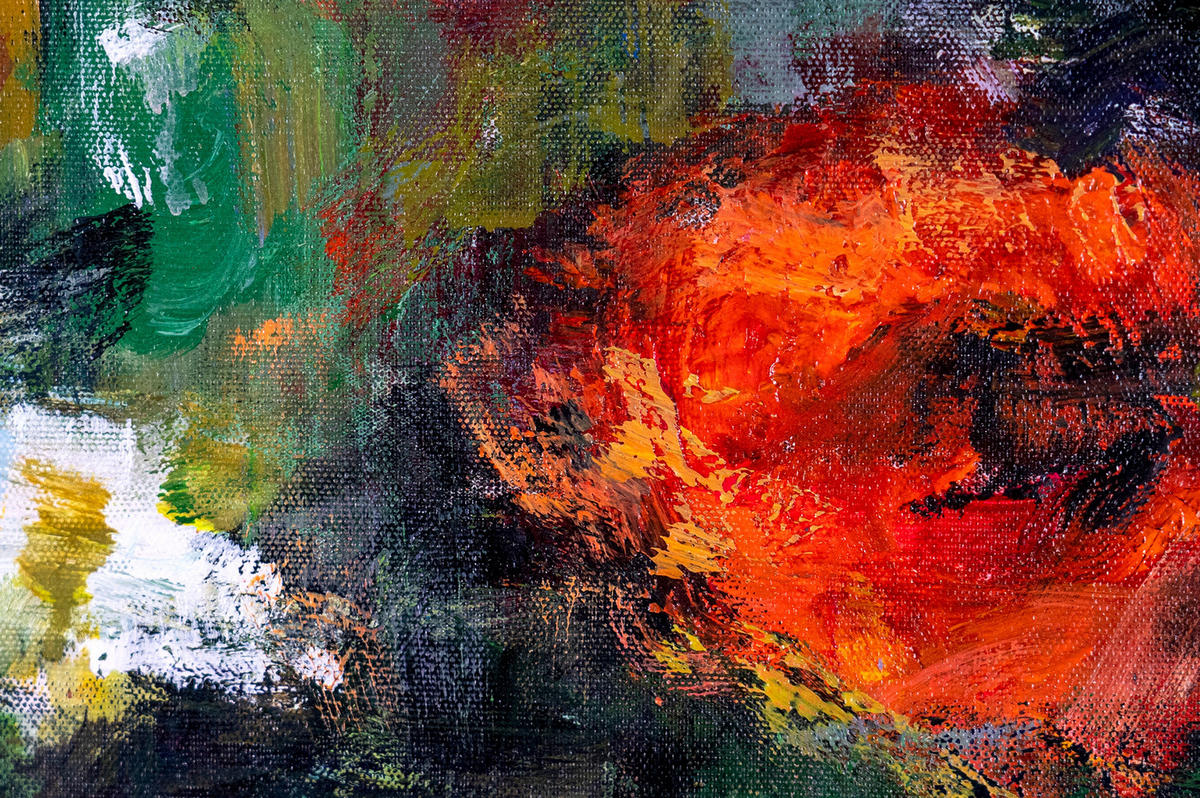 GEMÄLDE Blühende Weiten Schattenfugenrahmen Weiß 120x80 cm - Weiß, Holz (120/80cm) - YS-art gallery