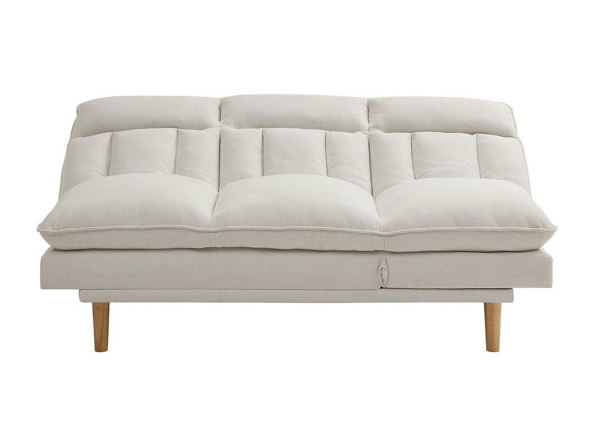SCHLAFSOFA - 3 Personen - stoff - beige Palobu - Beige, Textil (174/92/102cm) - Vente-Unique