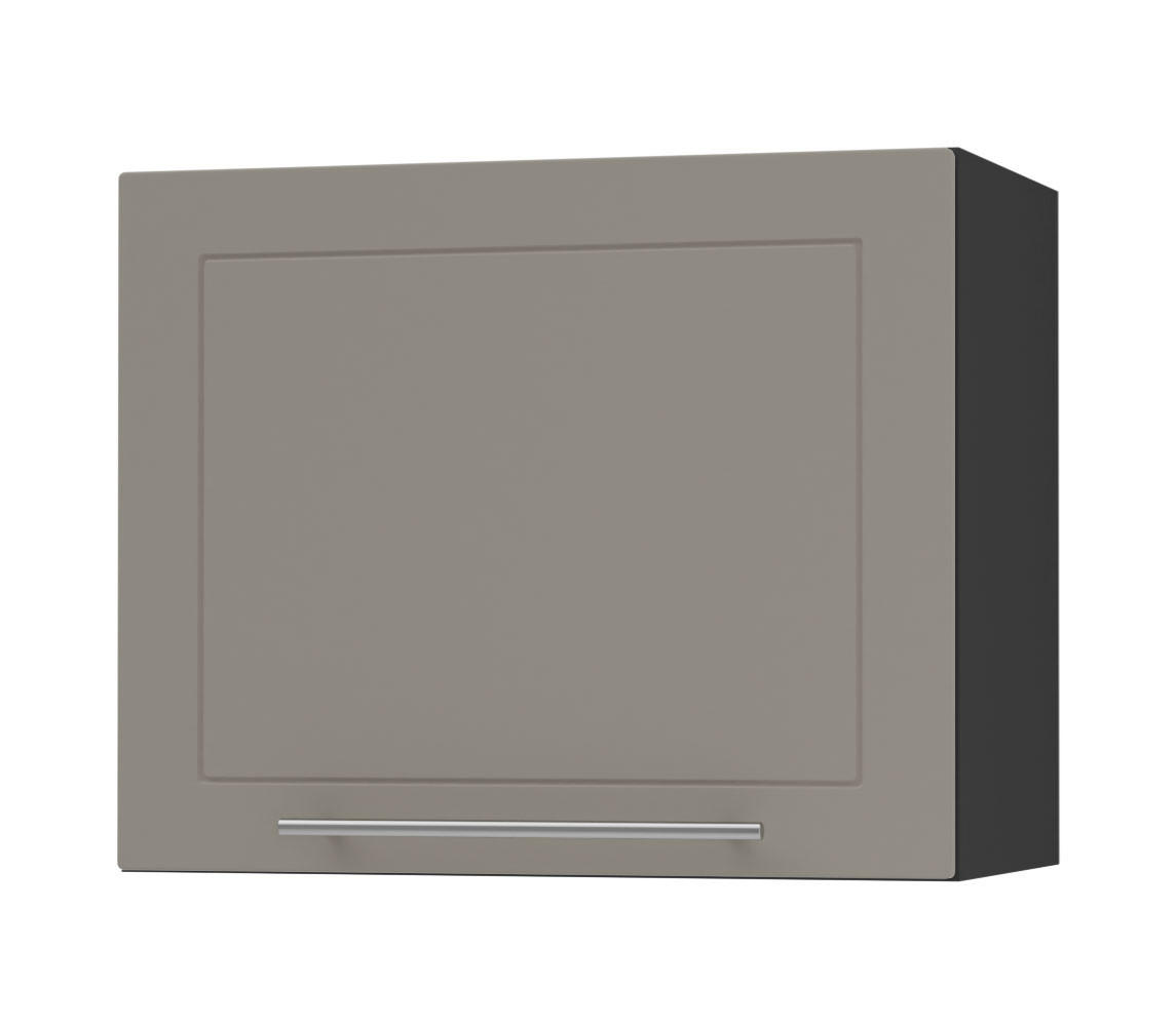 KLAPPHÄNGESCHRANK Kvantum W8/60 Beige Matt / Schwarz Matt 60 / 32,5 / 50cm - Beige/Schwarz, Holz/Holzwerkstoff (60/50/32.5cm) - Feldmann-Wohnen