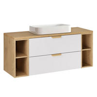 WASCHTISCH 120.6cm Oria Weiß - Weiß, Holzwerkstoff (120.6/50/46.5cm) - Petits-meubles