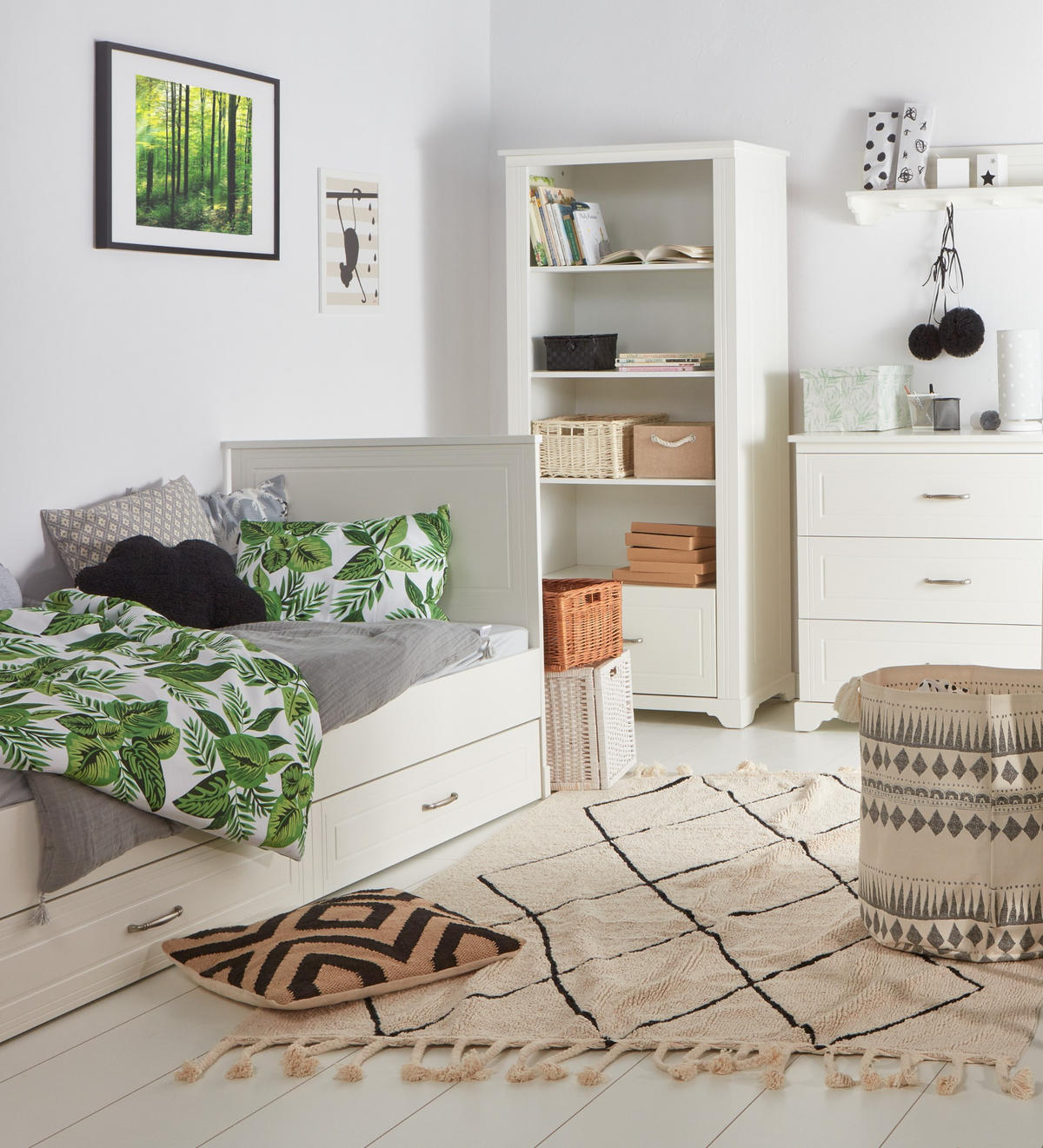 KINDERREGAL Melody - Weiß, Holzwerkstoff (81/180/48cm) - RAUMHIRSCH FURNITURE