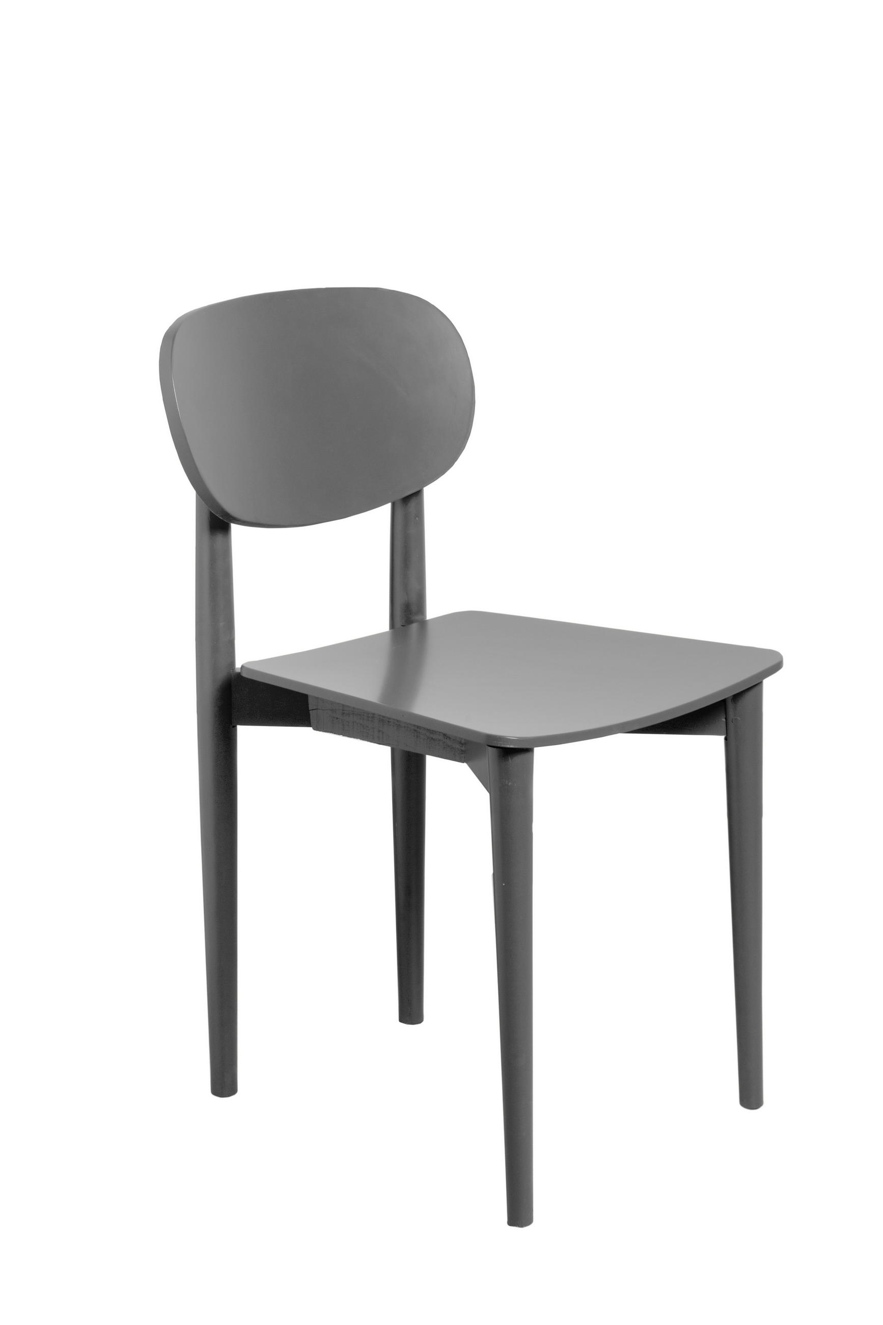 STUHL aus massivem Buchenholz in warmes grau SANDRO - Grau, Holz (43/80/50cm) - RNT By Really Nice Things