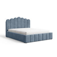 POLSTERBETT 03 140 x 200 cm – Tresor – Bett mit Gasdruckfedern und Stauraum - Blau, Holz (140/200cm) - ROYAL24_MARKT