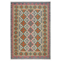 HANDWEBTEPPICH Kelim Gashgai Beige 181/127 cm Schurwolle - Beige, Textil (127/181cm) - Looma