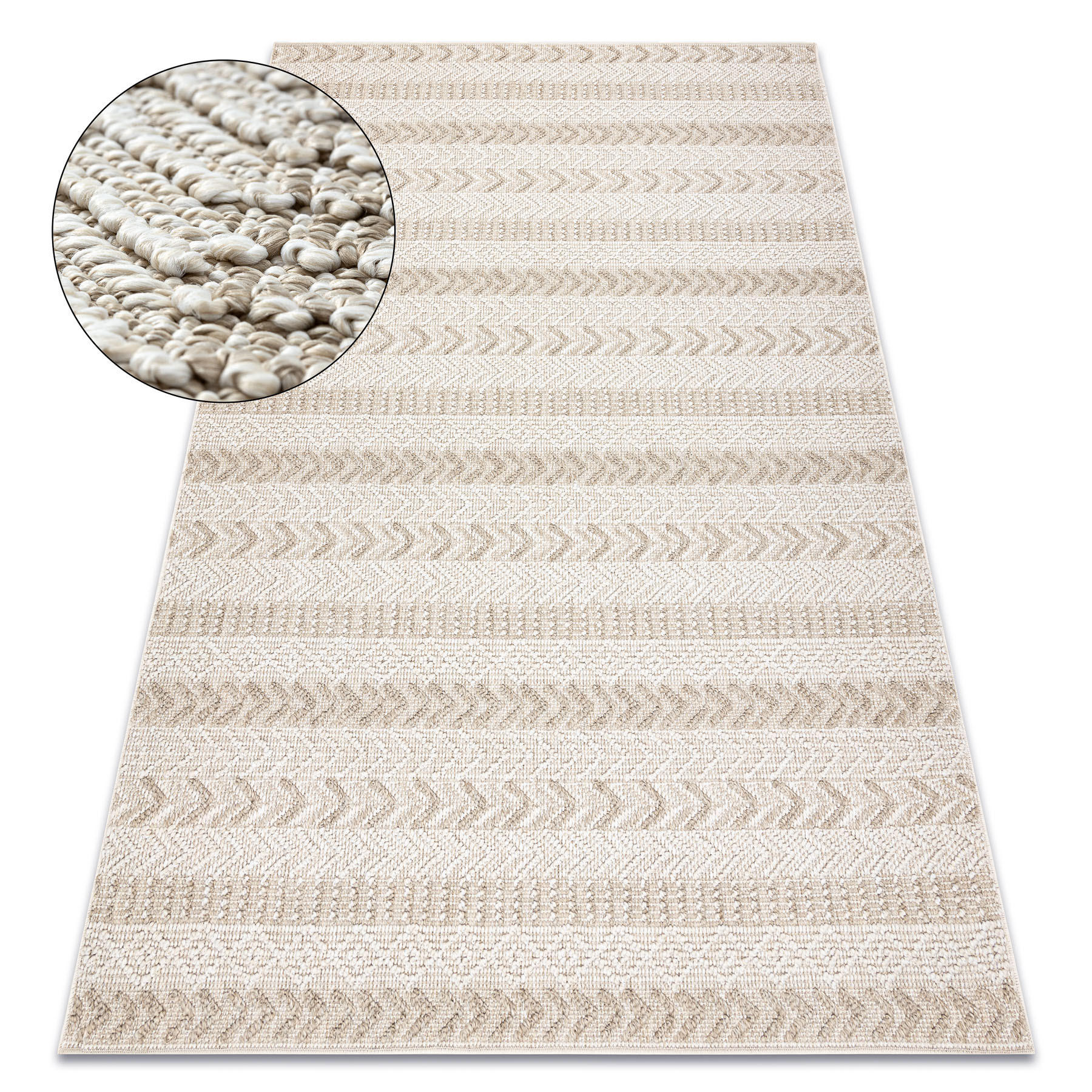 TEPPICH Origi 120/170 cm - Beige, Textil (120/170cm) - rugsX
