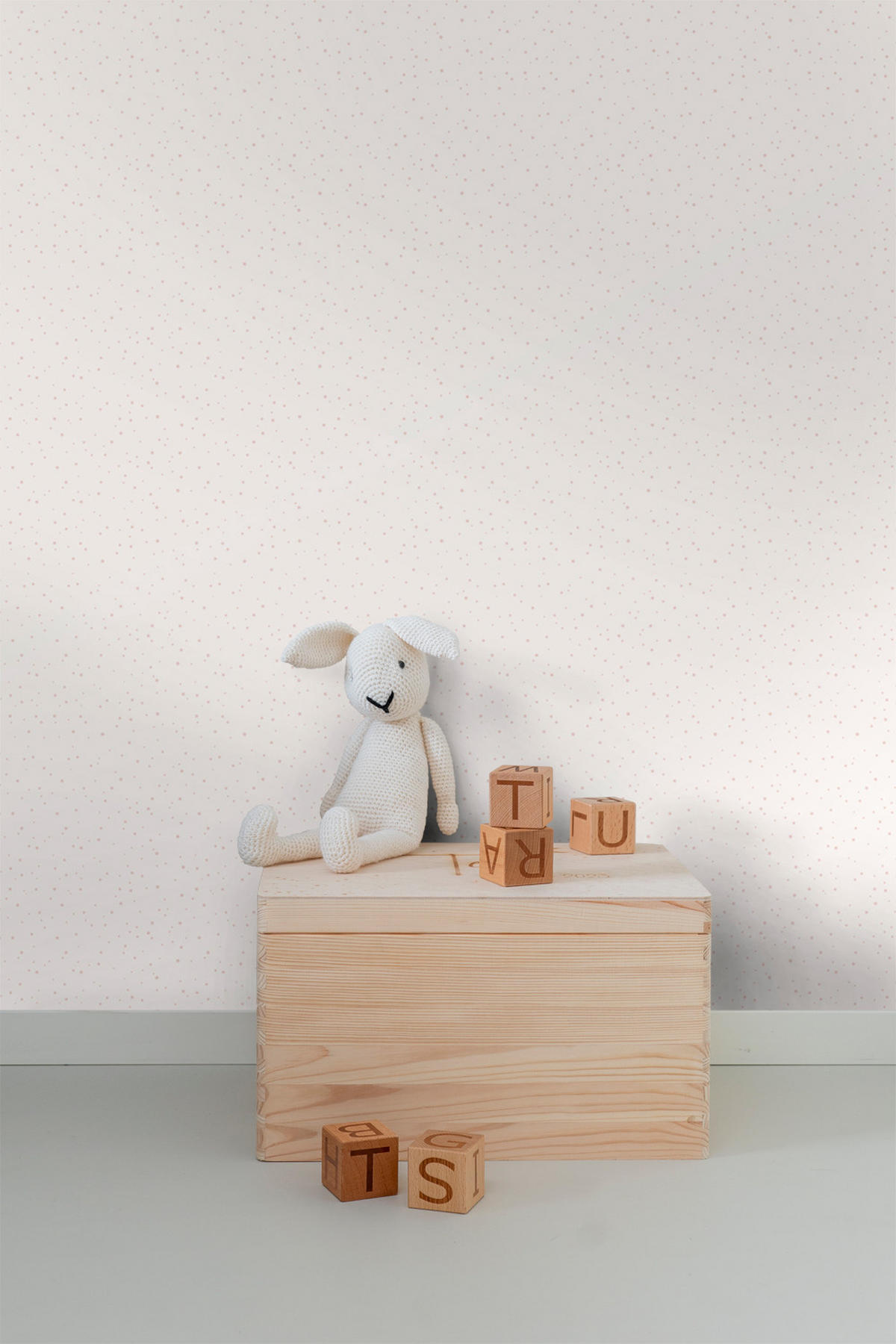 TAPETE kleine Sterne 53 cm x 10 m - Pink, Papier (53/0.1cm) - Sanders & Sanders