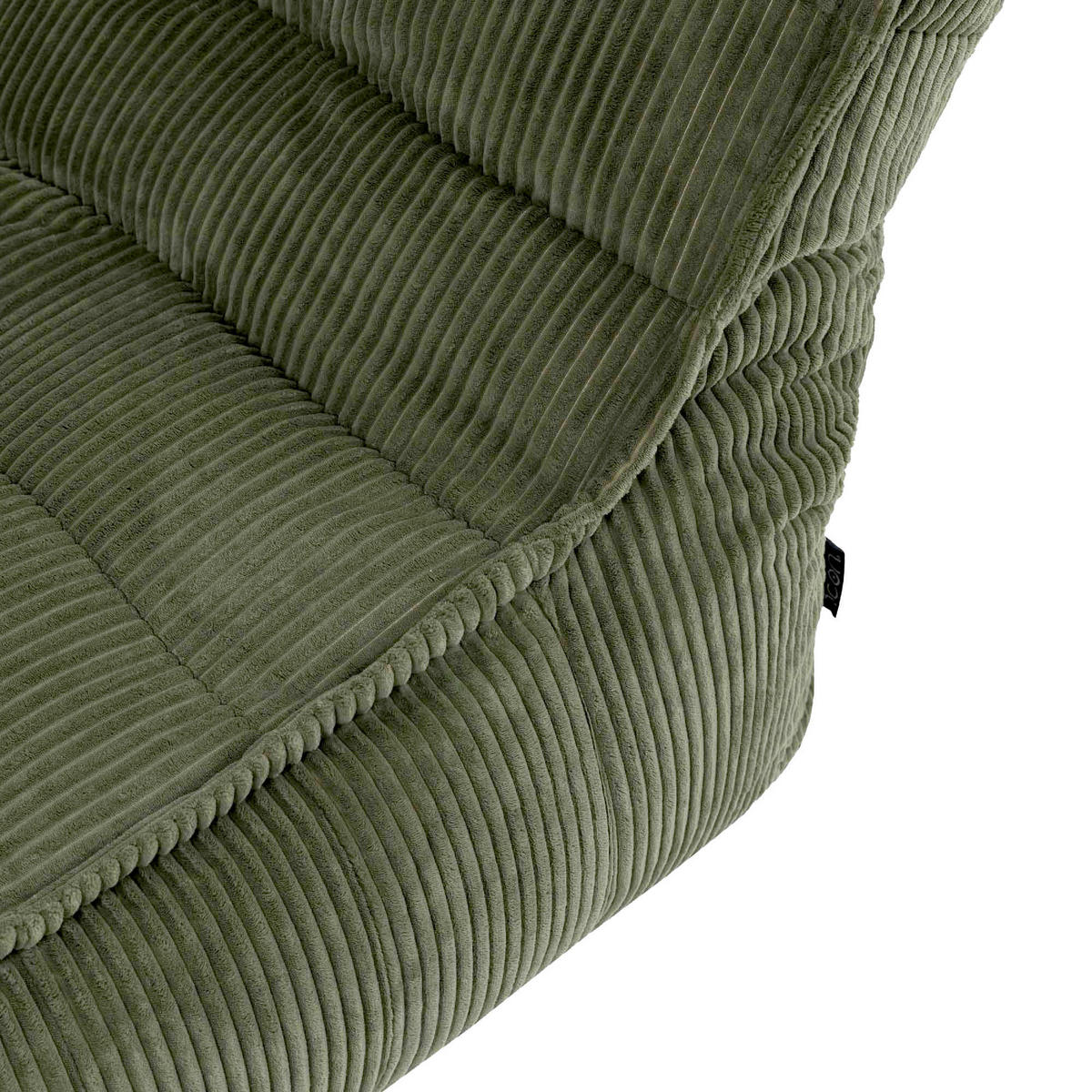 SITZSACK Liege Dolce Cord - Salbeigrün, Textil (75/75/96cm) - icon