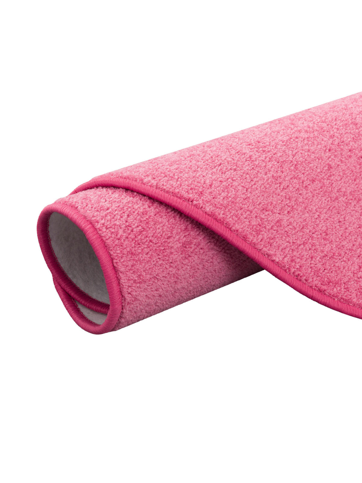 TREND VELOURS TEPPICH JOY RUND - Rosa, Textil (100/100cm) - Snapstyle