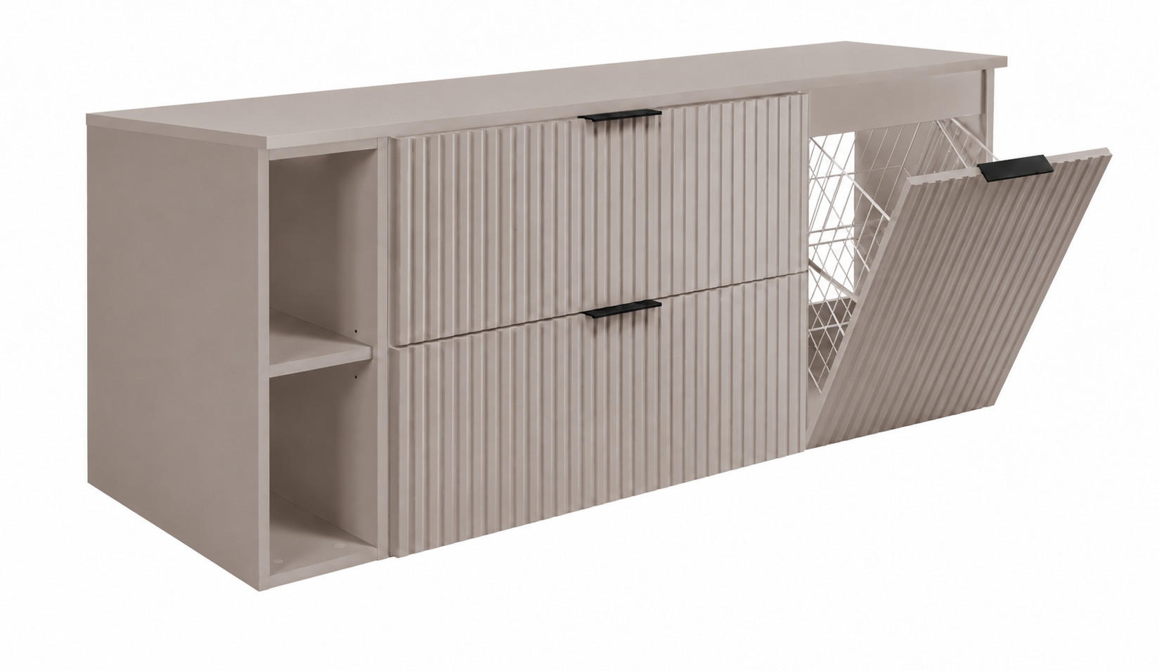 3XE Living Badmöbel-Set Kaschmir, Creme 140x57x46 cm