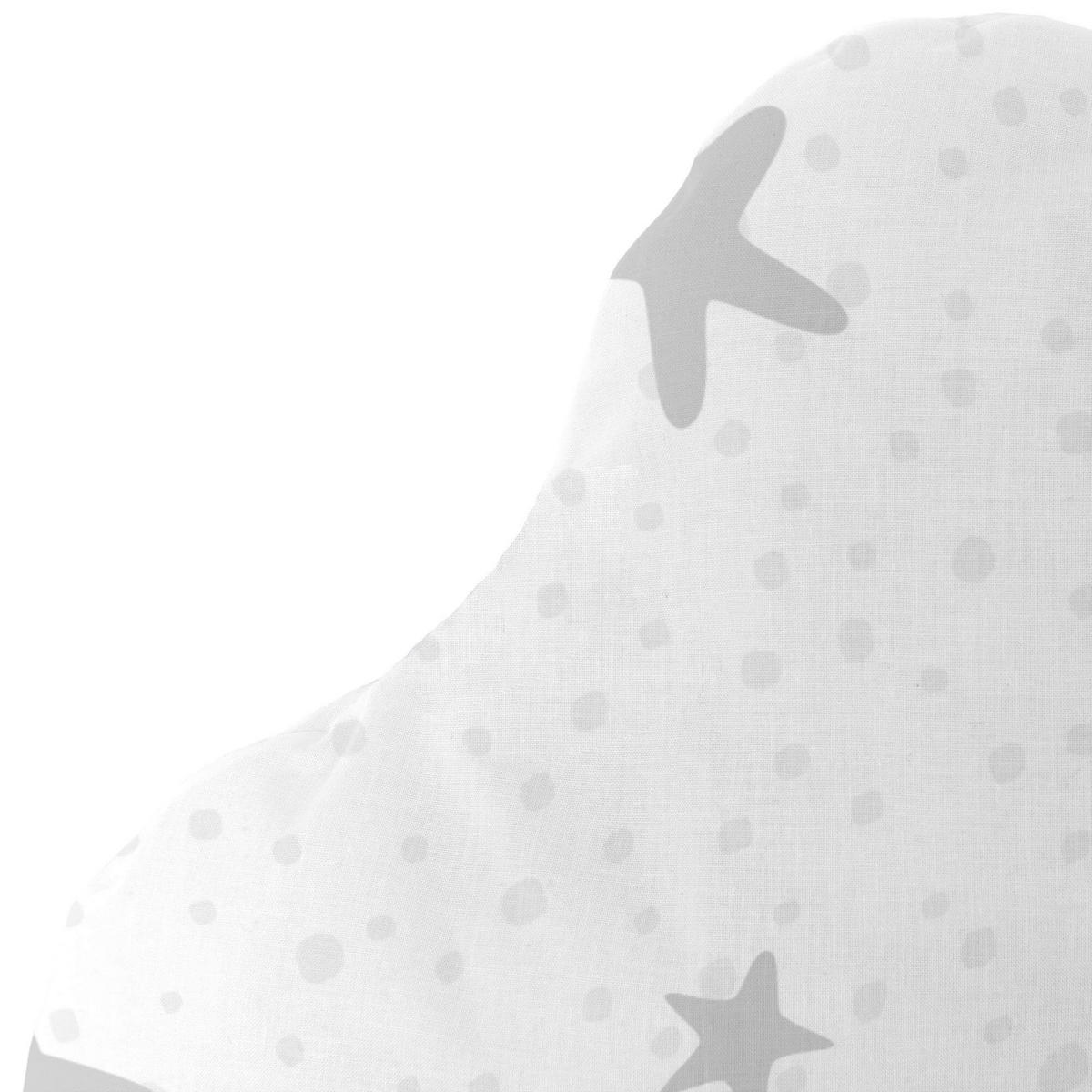 KISSEN little star 60x40 cm grau - Grau, Textil (60/40cm) - Happy Friday