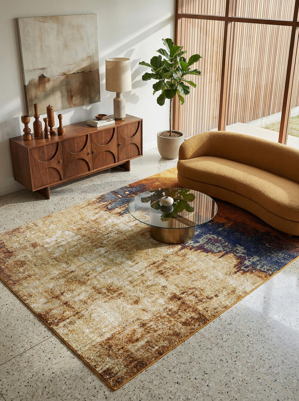 TEPPICH Kurzflor abstrakt pflegeleicht strapazierfähig LODI-Adda, Multi 120x170 cm - Multicolor, Textil (120/170cm) - KADIMA DESIGN