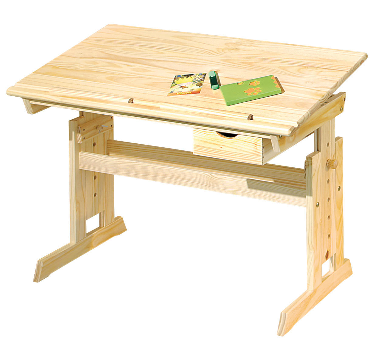SCHREIBTISCH Holz - Braun, Holzwerkstoff (109/63/55cm) - ebuy24
