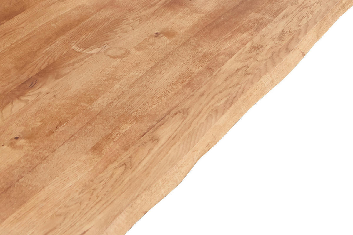 TISCHPLATTE SESSA - Beige/Schwarz, Holz/Metall (80/80/3cm) - SAM