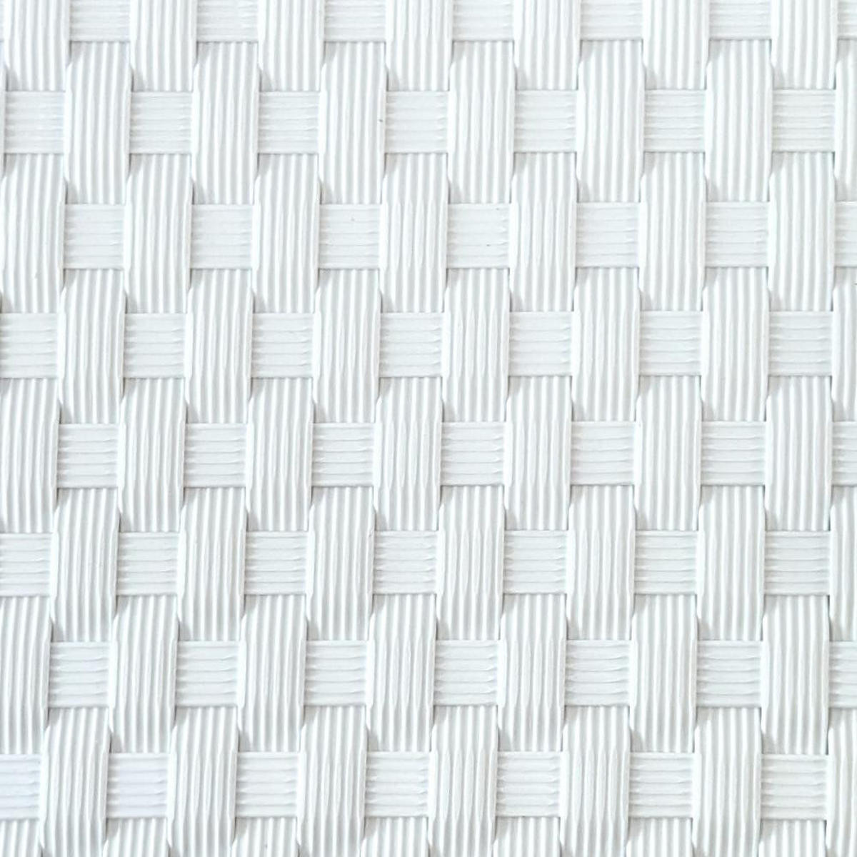 SICHTSCHUTZSTREIFEN Rattan für Doppelstabmatten UV-beständig Weiß 10x 2,55m - Weiß, Kunststoff (2550/19cm) - ZAUN|ZU