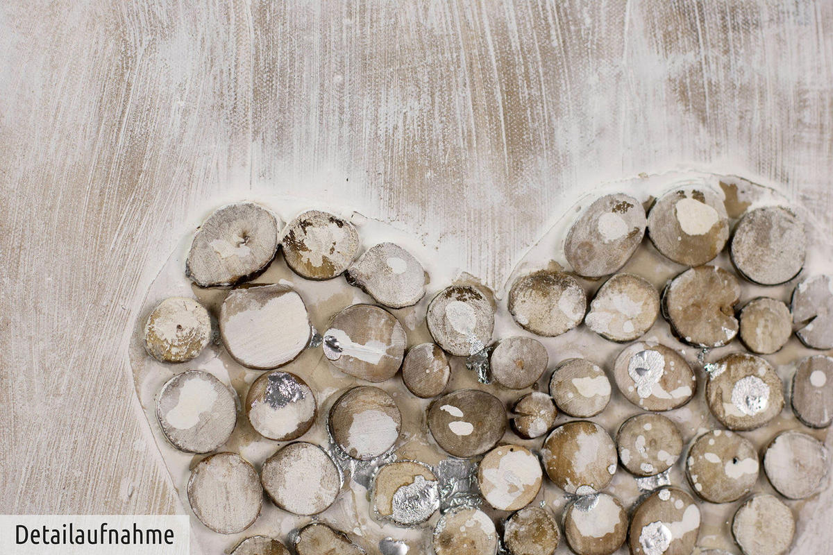 ÖLGEMÄLDE 30/30 cm - Braun, Holz/Textil (0.46/30cm) - KUNSTLOFT