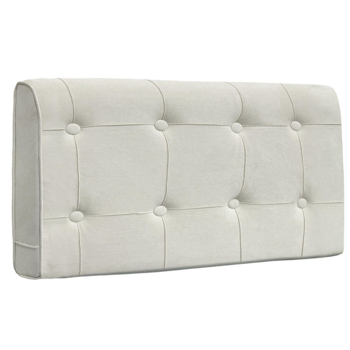 KOPFTEIL Rautengitter Wildlederimitat 60*100cm - Beige/Grau, Textil (10/60/100cm) - Vercart