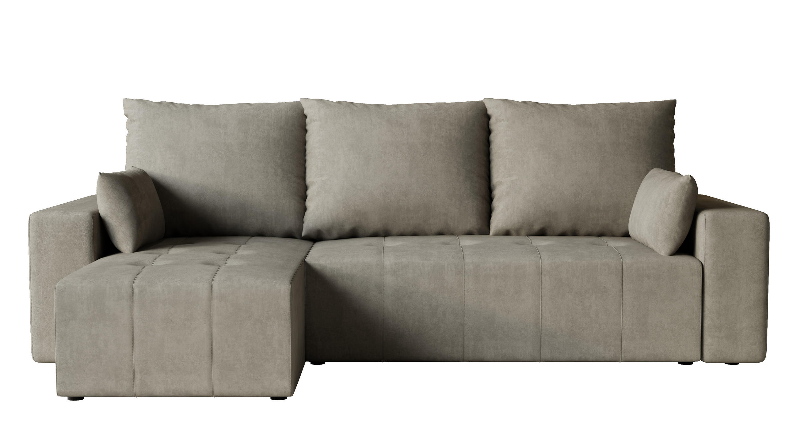 4All Home Ecksofa Hellgrau 246x145 cm