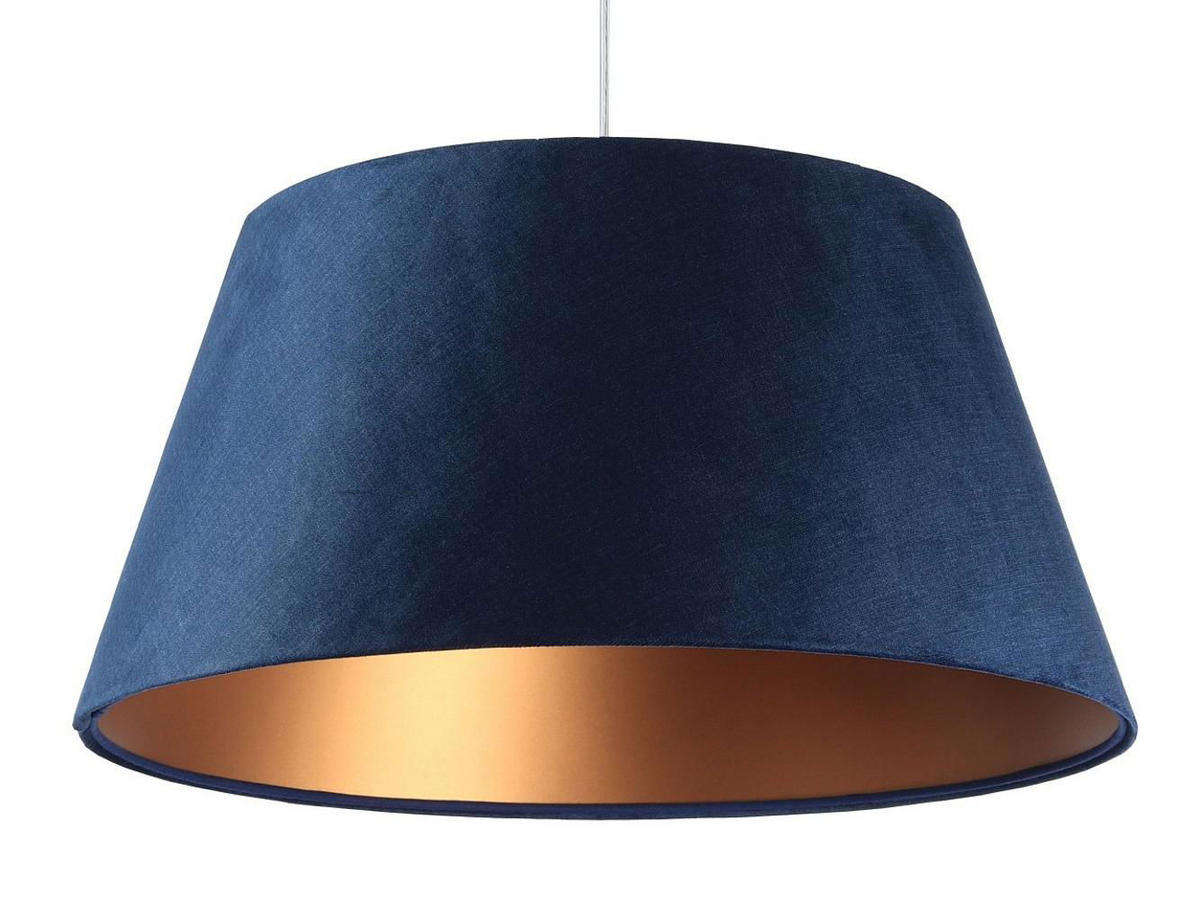 HÄNGELEUCHTE Blau 50/27 cm - Blau/Kupferfarben, Kunststoff (50/1.3/27cm) - ONZENO