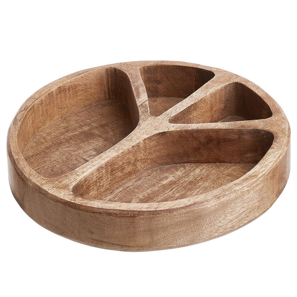 SNACKSCHALE Peace 22 cm - Braun, Holz (22/22/5cm) - Butlers