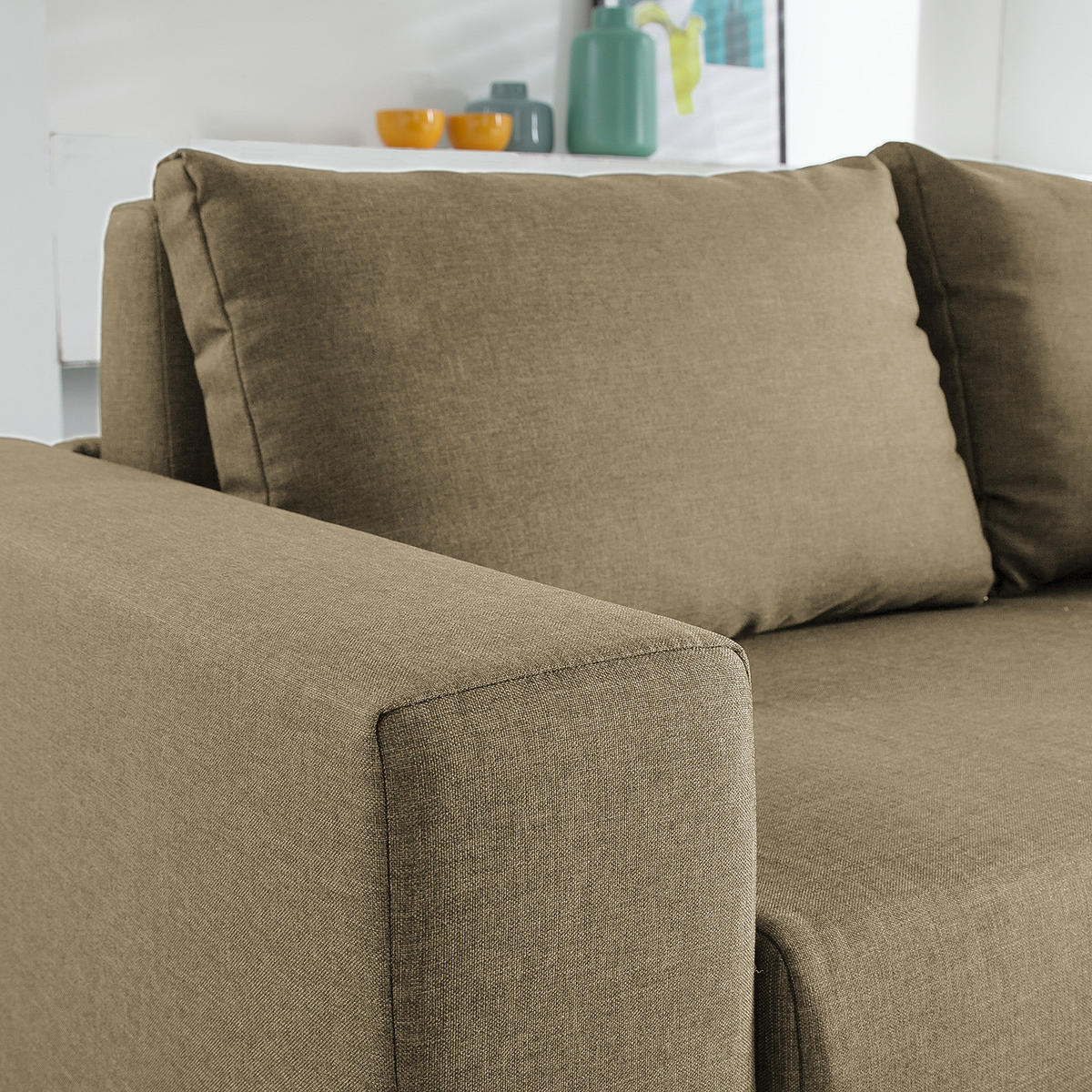 SCHLAFSOFA - Beige, Textil (173/90/90cm) - home24