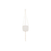 BLUMENTOPFAUFHÄNGER Baumwolle 105 cm - Weiß, Naturmaterialien (4/105cm)