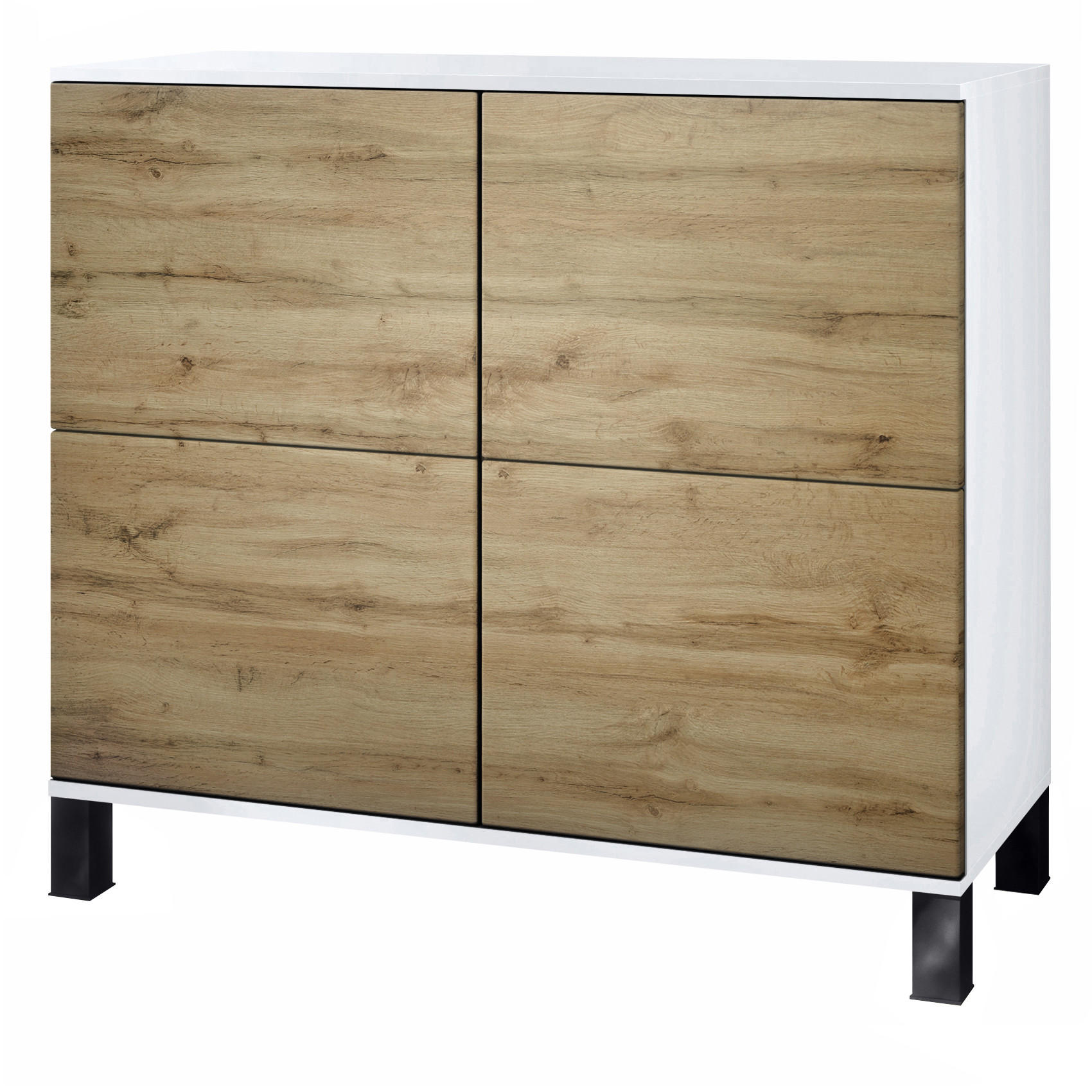 KOMMODE Rova Eiche Wotan - Eiche Wotan, Holzwerkstoff (92.5/84.5/35cm) - Vladon