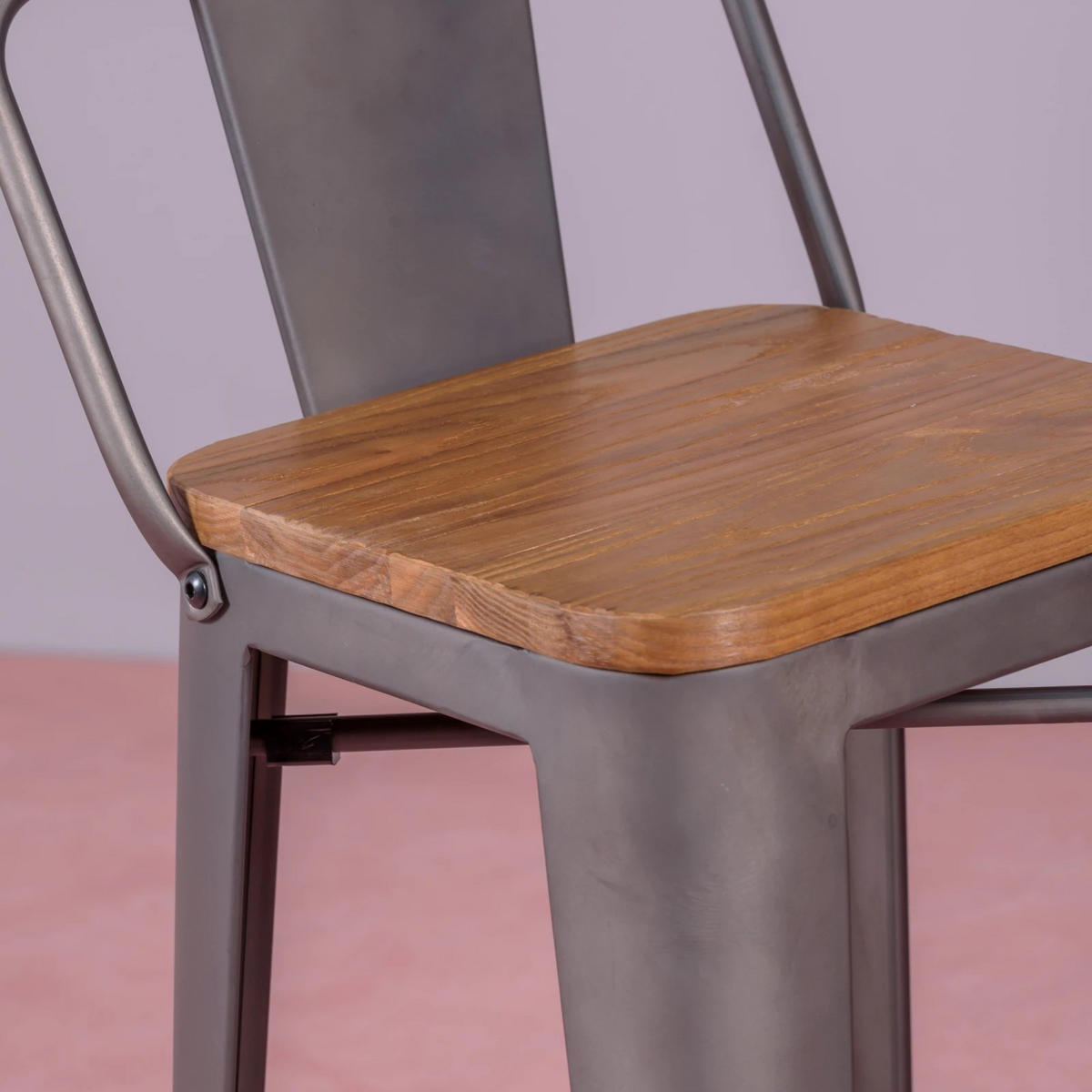 HOCKER Metall Alteiche - Alteiche, Metall (42/94/42cm) - Nest Dream