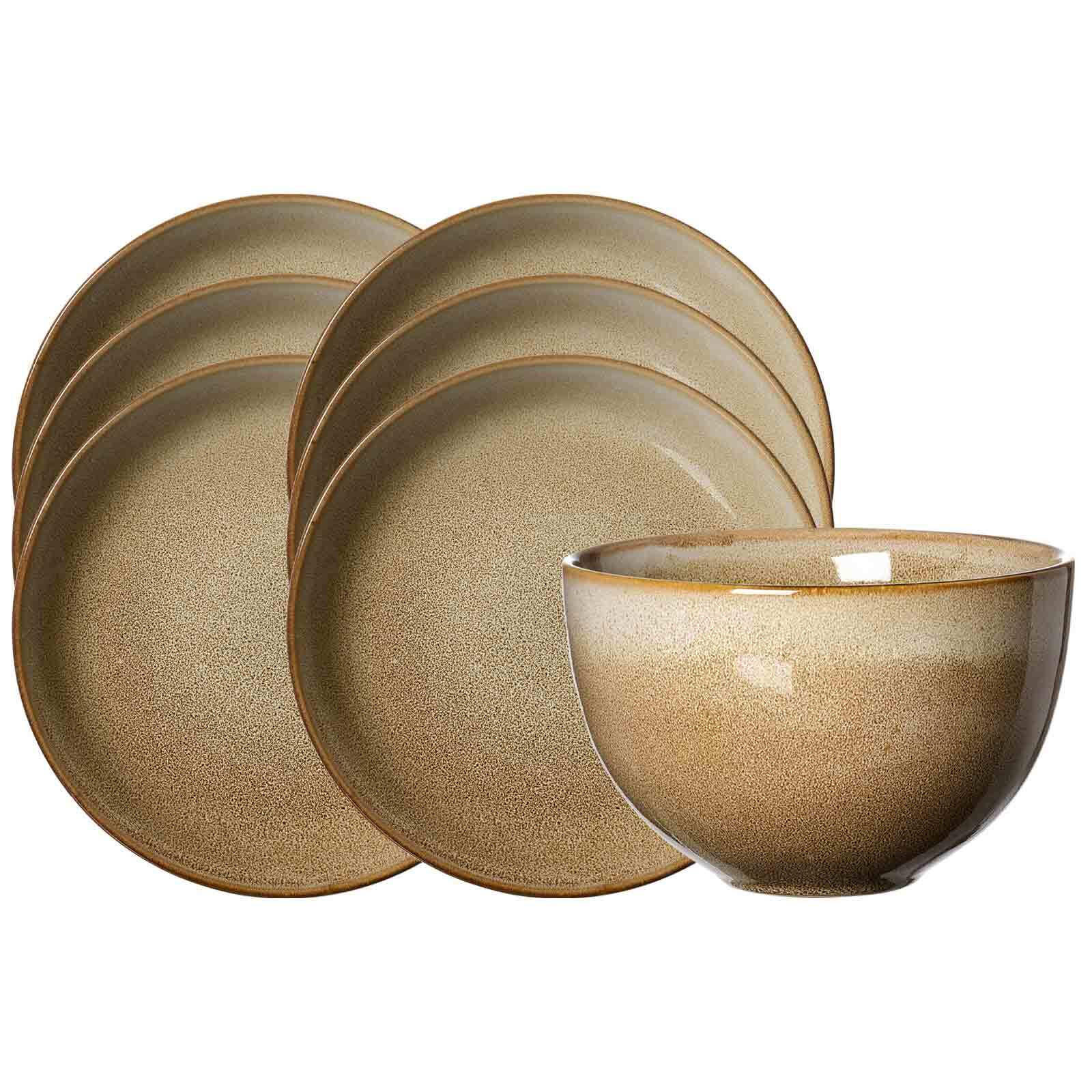 SUPPEN-SET Alicante Braun 7er Set - Braun, Keramik (1/1/1cm) - Ritzenhoff Breker
