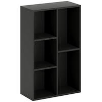 BÜCHERREGAL 50/24/80 cm schwarz - Brombeere, Karton (50/80/24cm)