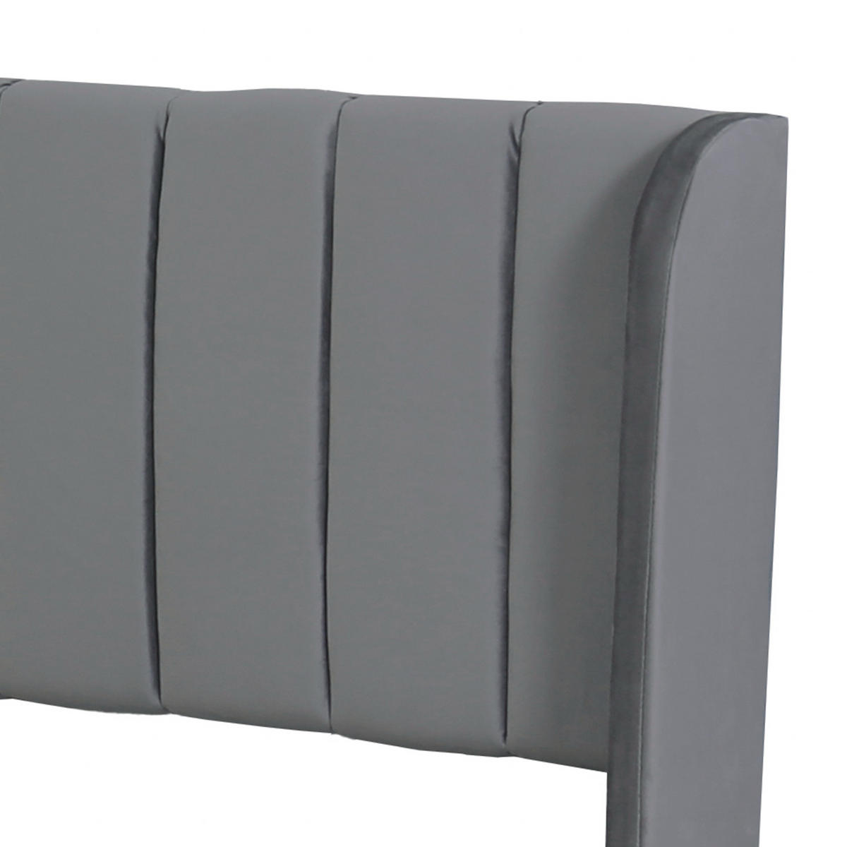 STAURAUMBETT 180/200 cm DE-00073, in Grau, 2 Schubladen - Grau, Holz (180/200cm) - ComfortXL