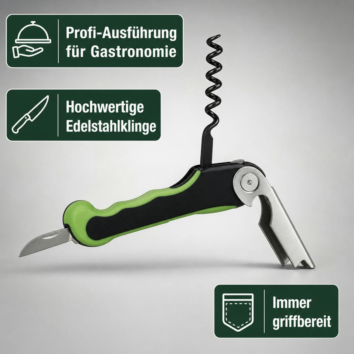 KELLNERMESSER - Multicolor, Metall (1.3cm) - ich-zapfe