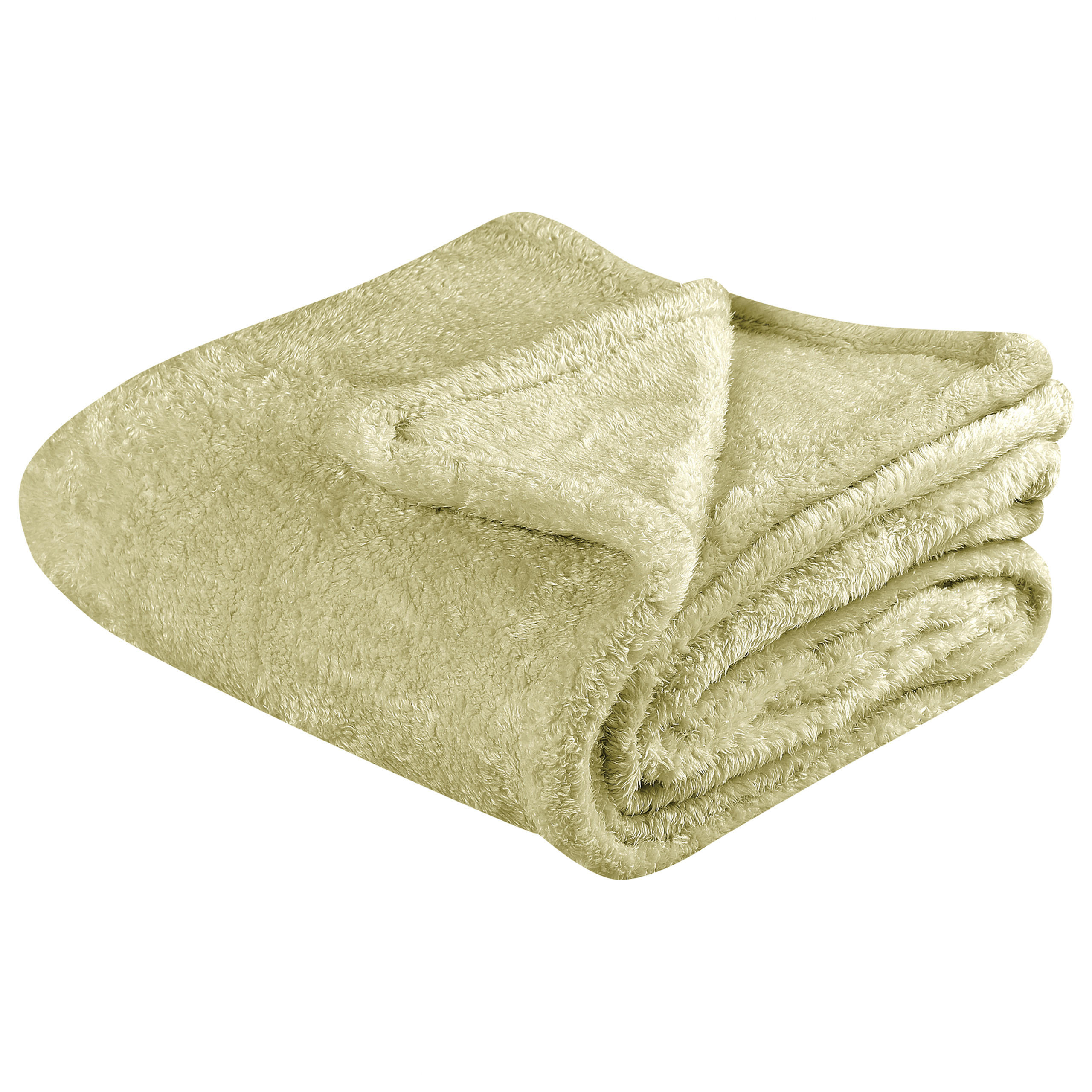 DECKE Olivgrün Namdu 125/150 cm - Olivgrün, Textil (125/150cm) - Beliani