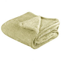 DECKE Olivgrün Namdu 125/150 cm - Olivgrün, Textil (125/150cm) - Beliani