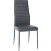 STUHL Lederlook grau - Grau, Textil/Metall (41.5/99/40cm) - CLP
