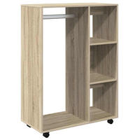 KLEIDERSCHRANK Sonoma-Eiche 80/40/110 Cm Holzwerkstoff - Alteiche, Holzwerkstoff (40/110/80cm) - vidaXL