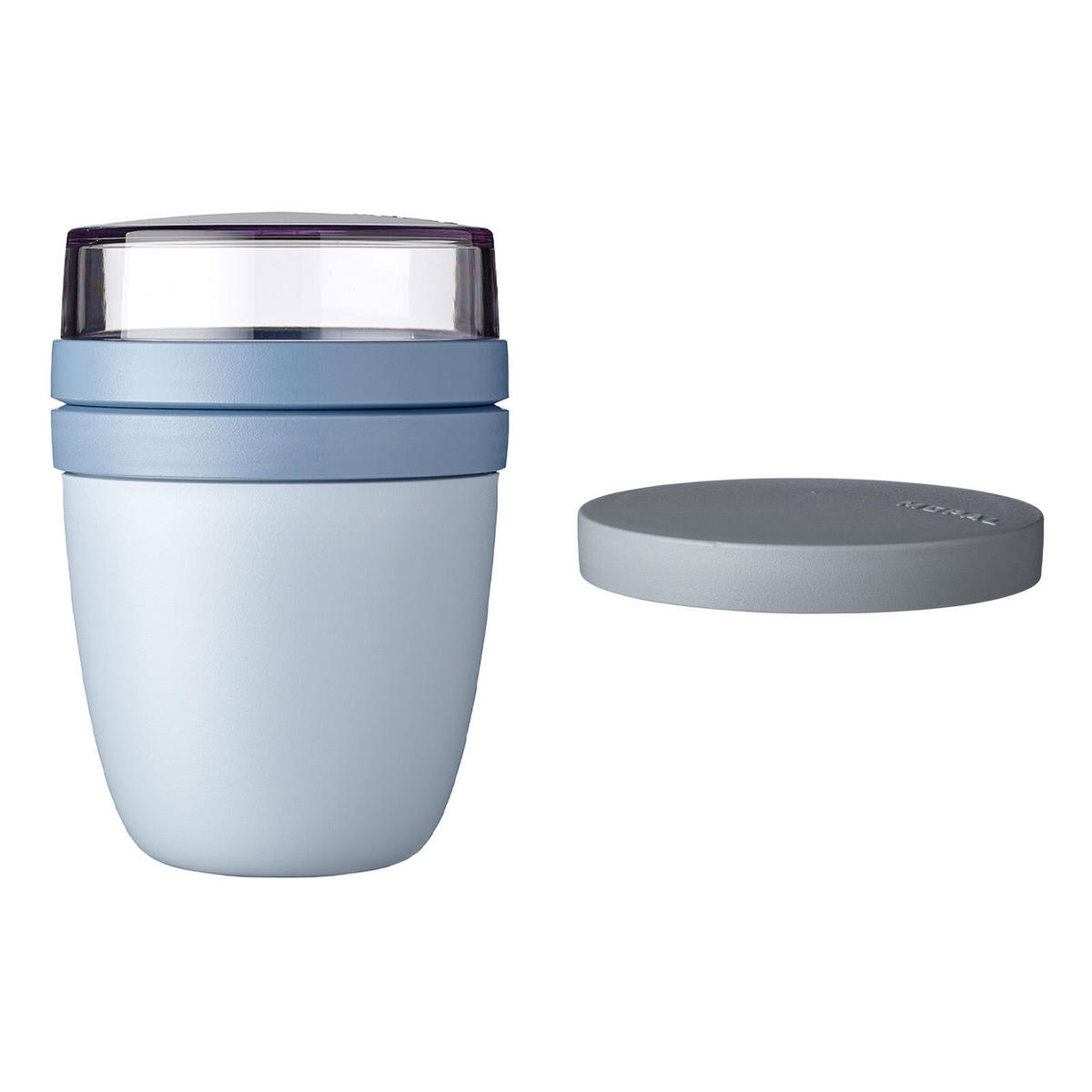 LUNCHPOT SWITCH Ellipse Nordic Blue New 500 ml (+ 200 ml) - Hellblau, Kunststoff (10.7/15.1/10.7cm) - Mepal