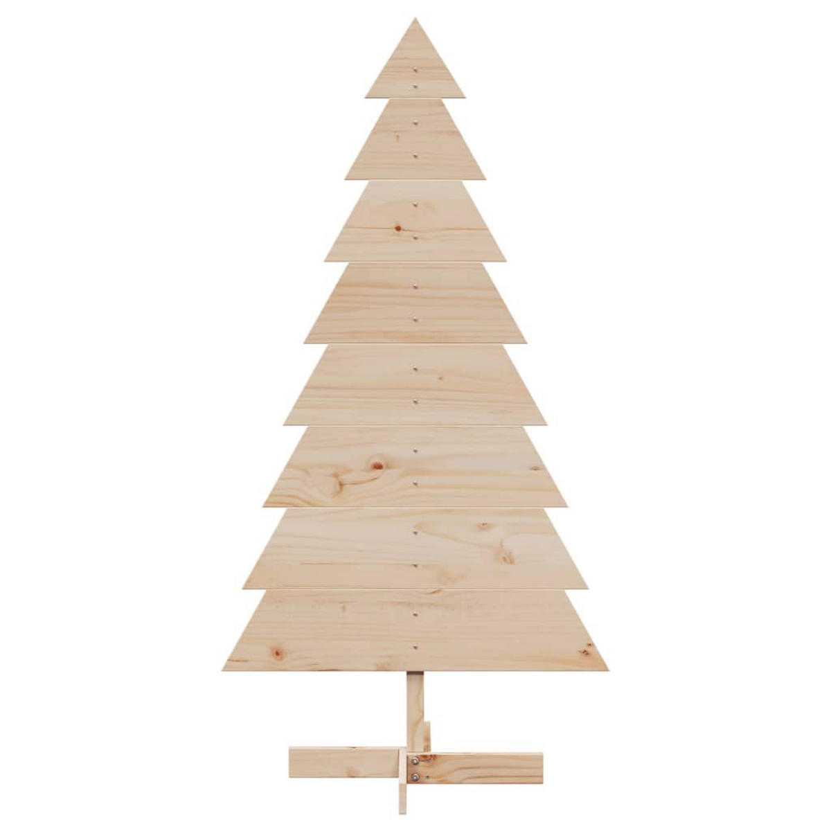 WEIHNACHTSBAUM Holz 76/50/150 Cm Braun Massivholz Kiefer - Braun, Holz (150cm) - vidaXL