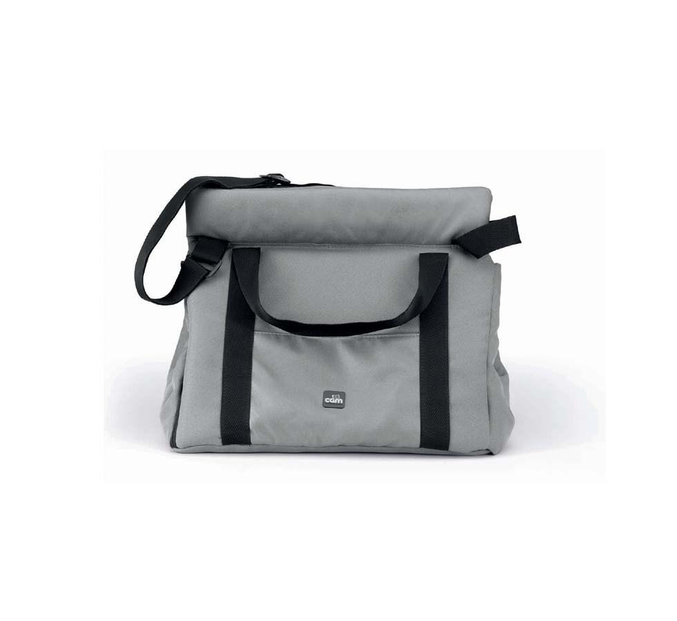 WICKELTASCHE Travelling inklusive Wickelauflage - Grau, Kunststoff (45/37/37cm) - Cam il Mondo del Bambino S.p.A.