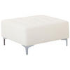OTTOMANE Aberdeen 80/80/41 cm - Weiß, Kunststoff/Textil (80/41/80cm) - Beliani