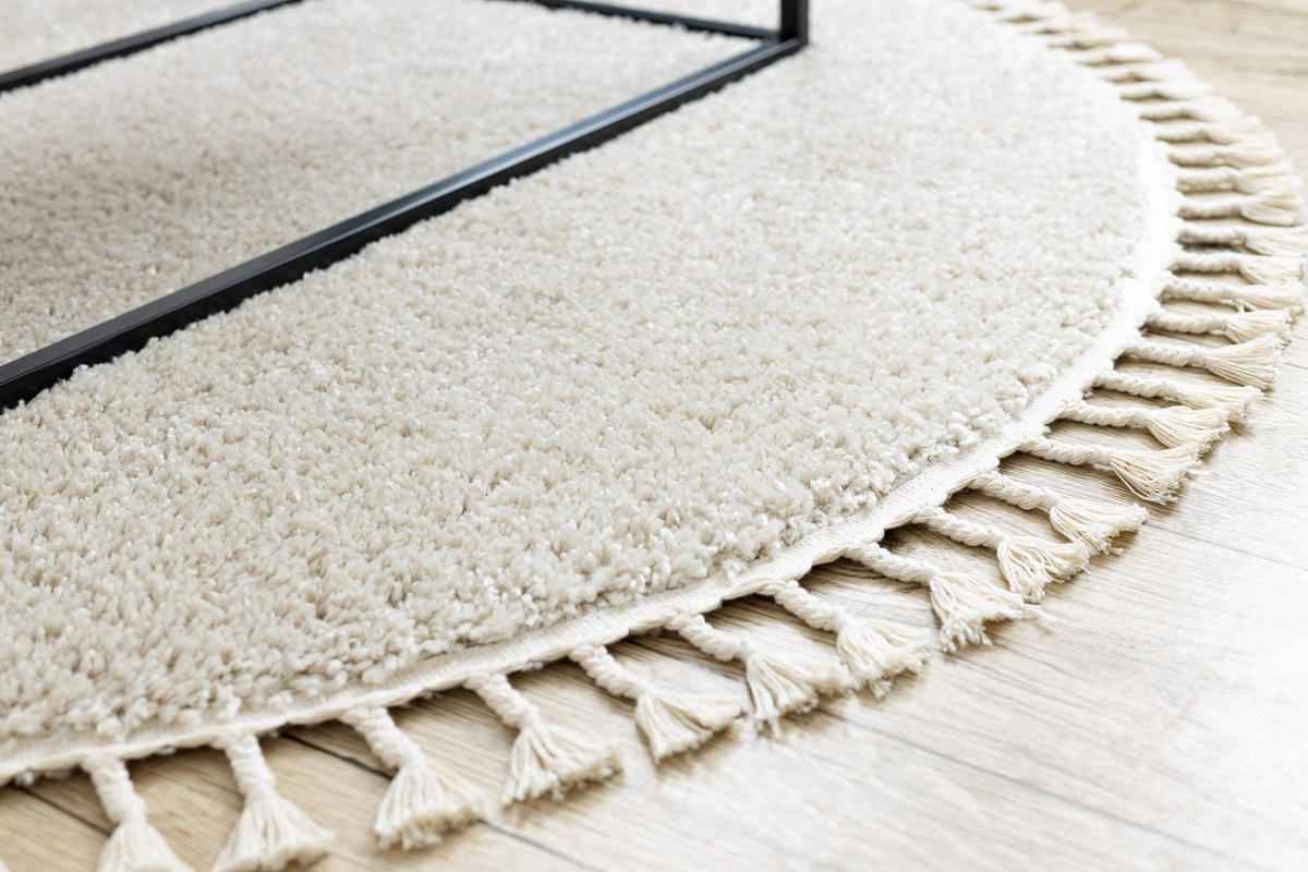 TEPPICH Berber 160 cm - Creme, Textil (160/160cm) - rugsX