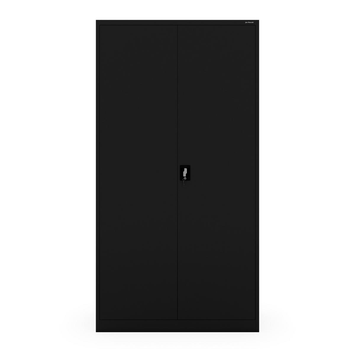 AKTENSCHRANK Jan II 220 - Schwarz, Metall (115/220/40cm) - Jan Nowak