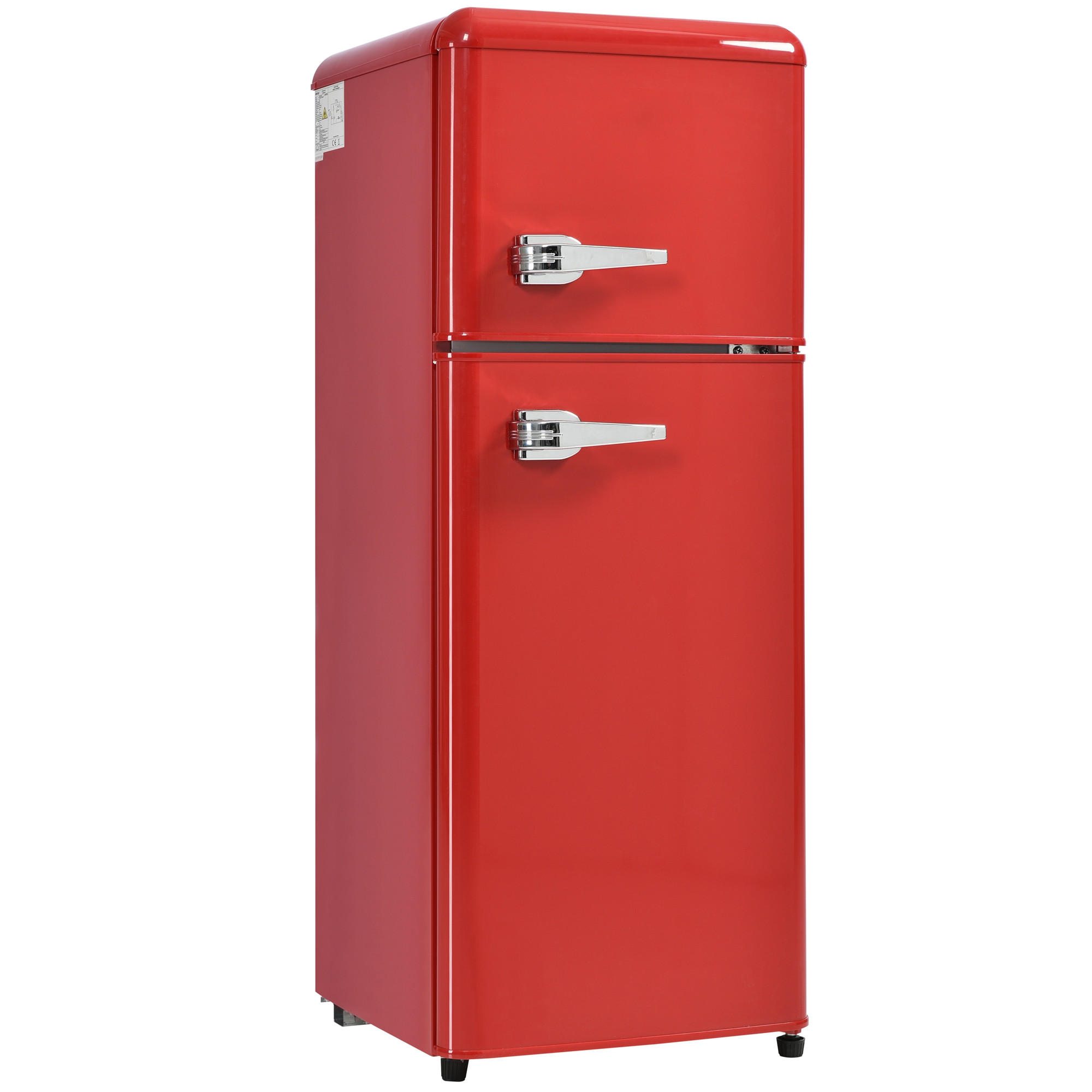 FLIEKS RETRO CHLADNIČKA, 2dveřová, LED, mrazák, 92 l